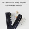 TopHomer 2 Pack Bookmark Rulers, Black and Clear Plastic Page