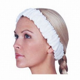 Scalpmaster Elasticized Spa Headband / White (3059) by Burmax