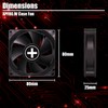 Xilence XPF80.W 80 mm Quiet Case Fan, Small 3PIN, 4PIN