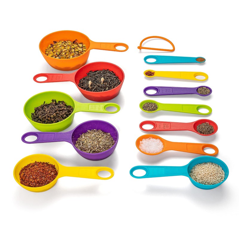 Mitavo 12 Piece Kitchen Measuring Cup Set, Measuring Spoon Set,