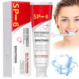 Sp-6 Toothpaste, Sp-6 Probiotic Toothpaste, Whitening Toothpaste, 120 g, Sp 6 Toothpaste, Probiotics Bright White Toothpaste, Teeth Whitening, Deep Cleaning Care Toothpaste