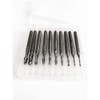 10PCS Ball Nose Twist End Mill Carbide End Mill Set