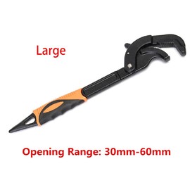 SEIWEI 1 Piece Universal Adjustable Wrench Multifunctional Adjustable Tool Large / Small Water Tongs (Large)