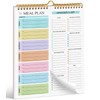 Weekly Meal Planner Notebook - 8.5x11", 50 Sheets, Magnetic, Wall-Mountable