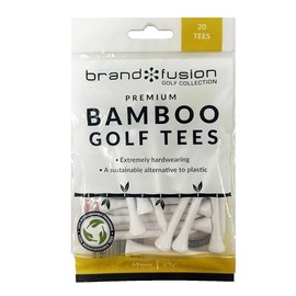 Golfers Club Premium White Bamboo Tees 69mm pack of 20