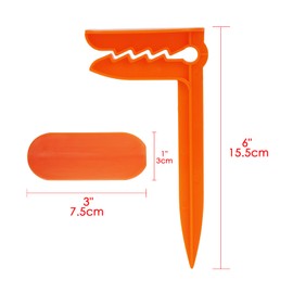 CAIRIAC Outdoor Beach Towel Anchor Stakes Clips, Anchor Stakes Clamps Picnic Blanket Holders Beach Towel Sand Spikes (12 Pack) (Orange, Dark Blue, Green)