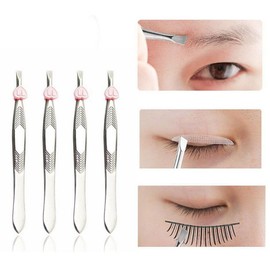 Healthwami Stainless Steel Eyebrow Tweezers Precision Tweezer Hair Removal Beard Plucking