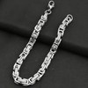 Kim Carrey Stainless Steel Bicycle Chain Bracelet for Men, 8mm