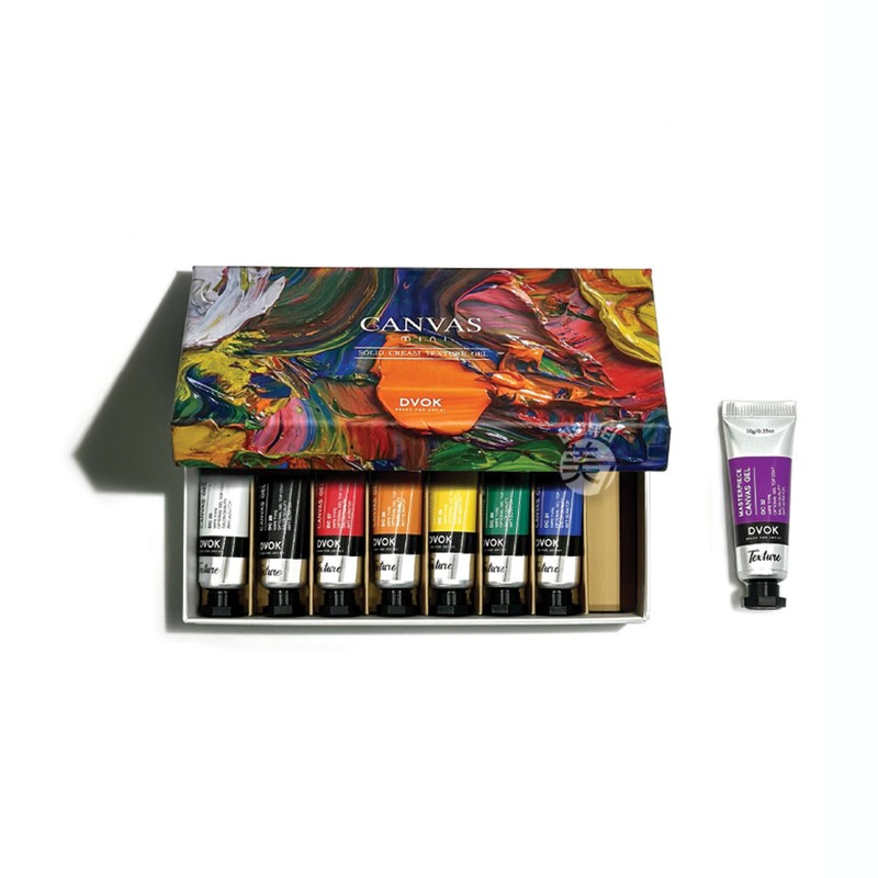 Divock Divok Canvas Gel Mini Paint Gel 8-Piece Set /