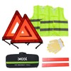 XOOL Emergency Warning Triangle Kit – Roadside Safety Kit with