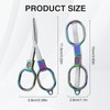 2 Pcs Badge Scissors for Nurses Mini, Foldable Nurse Scissors