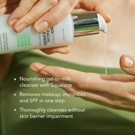BIOEFFECT Limpiador facial | Lavado facial hidratante de gel a leche con escualano | Elimina maquillaje, SPF e impurezas para pieles sensibles y secas