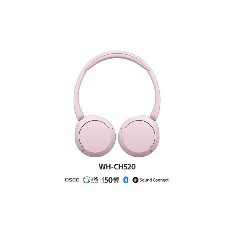 Audífonos Inalámbricos Sony Wh-ch520 Color Rosa