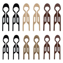 TRKETK 12 Pcs French Hair Pins Matte French Hair Pins for Women Elegant U Shaped Hairpin Hair Clips for Styling Strong Durable Hair Accessories for Women with Fine Thick and Long Hair (4 Colors)