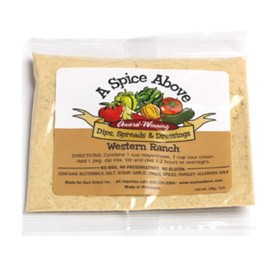 A Spice Above Dips, Spreads, and Dressing Mixed Seasonings Party Packets, 3 Pack (Western Ranch)