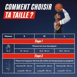 Thuasne Performance Arm Sleeves - Graduated Compression for Sports - Integrated Sweatband - Anatomical Comfort - Ideal for Team Sports and Racket Sports, white