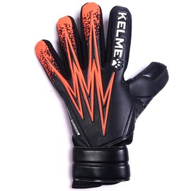 Kelme Vortex Training Goalkeeper Gloves, Black/Neon Orange, Size 11