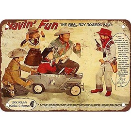 Tin Sign 1953 Roy Rogers Kids Vestido, diseño clásico de reproducción Tin Sign – Placa de Metal 8x12 Inch