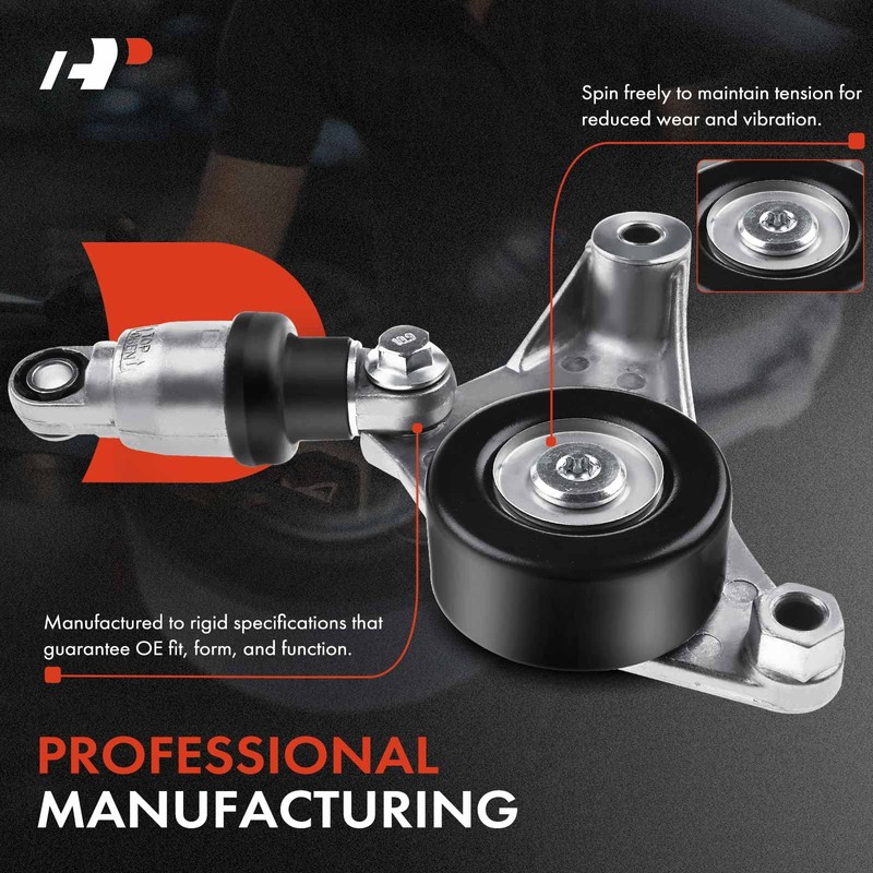 A-Premium Belt Tensioner Assembly with Pulley Compatible with Toyota RAV4