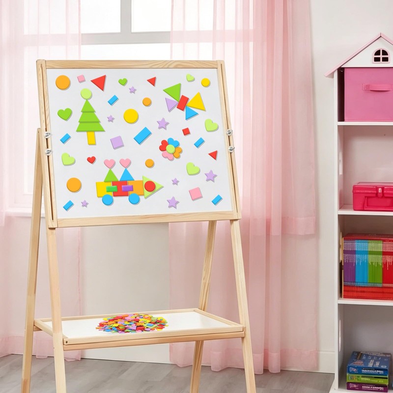 3260Pcs Foam Shape Stickers,EVA Foam Stickers with Assorted Shapes Colors