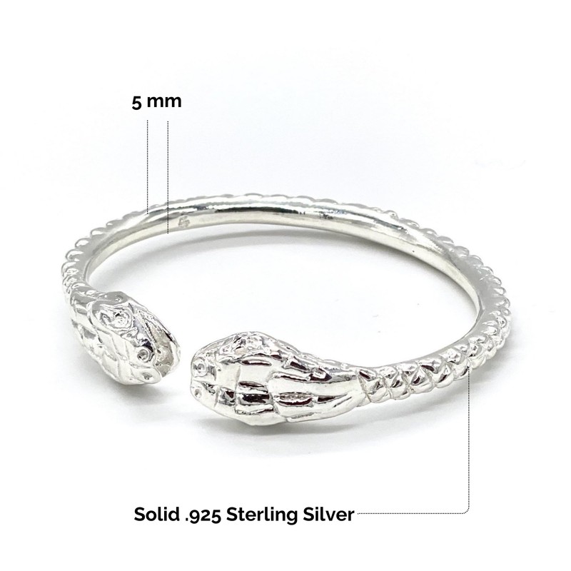 Better Jewelry Thick Snake Ends .925 Sterling Silver West Indian