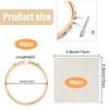 96 Pcs Christmas Embroidery Hoop Set Beige Linen Fabric