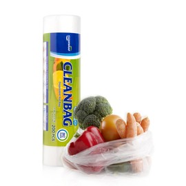 CLEANWRAP Food Storage Roll Bags (9.84 * 13.78-200 PCS) - Mothers Day Gifts for Mom I Food Plastic Bags, Mini Plastic Bags, Plastic Bread Bags, Roll Plastic Bags, Plastic Produce Bag