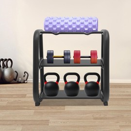 Venbytech for Dumbbell Stand Kettlebell Storage Rack Multifunctional Weight Stand Sturdy