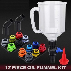 Unbranded Engine Oil Funnel Set for Hassle-Free Oil Filling Suitable for Multiple Vehicles