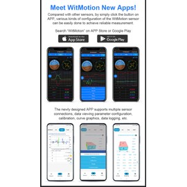 [BLE 5.0 Accelerometer+Inclinometer] WT901BLECL+BLE5.0 Adapter MPU9250 9-axis Gyroscope+Angle(XY 0.05° Accuracy)+Magnetometer with Kalman Filter, Low-Power 3-axis AHRS IMU Sensor for Arduino