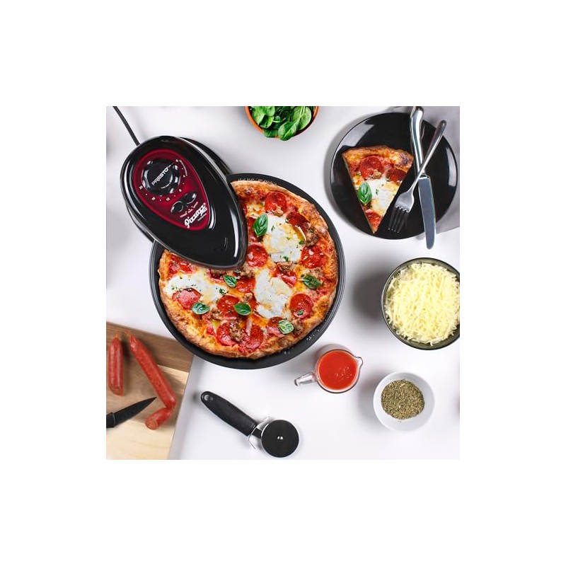 Presto 03430 Pizzazz Plus Rotating Oven, Black