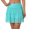 beroy Women's Swim Skirts Skorts Mesh Layered Ruffle Tummy Control