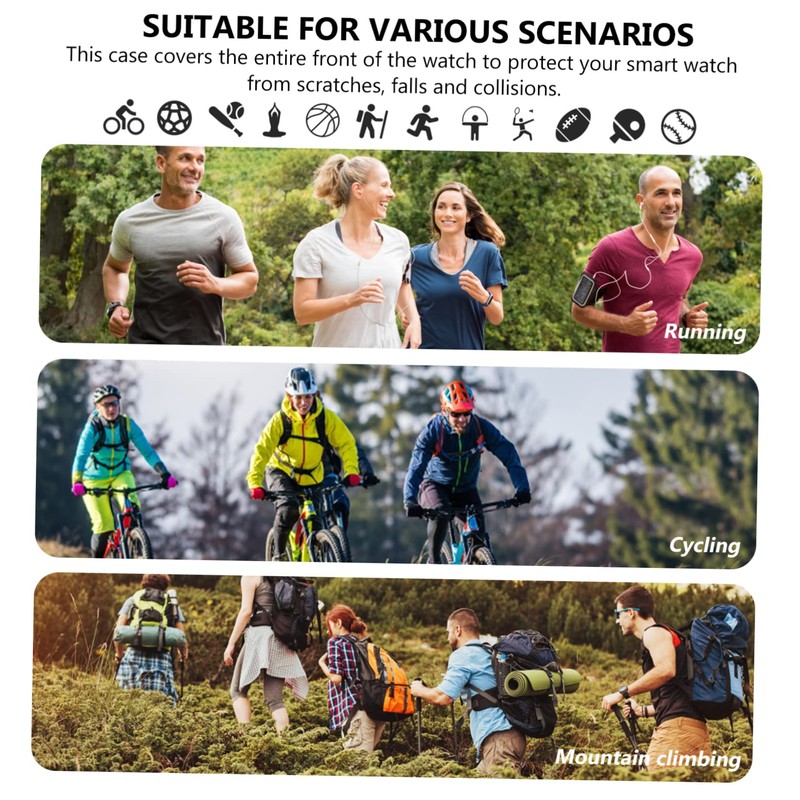 KONTONTY Watch Screen Protector Case Tpu Material Shell Lightweight and