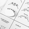 LEES A.M. 1 PC Lash Mapping Chart Eyelash Extension Beginner