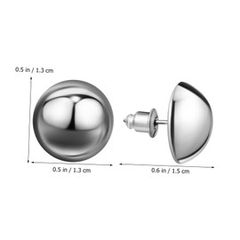 TOVINANNA Half Ball Earrings for Women Elegant Lightweight for Gifting Holidays Special Occasions Versatile Chic Jewelry for Any Look