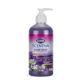 Clorox Scentiva Liquid Hand Soap, Tuscan Lavender & Jasmine Scent - Bleach-Free Scented Hand Hand Wash with Aloe Vera & Provitamin B5 for Kitchen or Bathroom, 14 Fl Oz