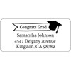 Atelier Elegance Custom Labels, Congrats Grad, Any Name, Any Address