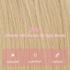 Eliysako Extensiones De Cabello Humano Microlink Decolorado Con Rubio Claro,