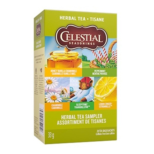 Celestial Seasonings Herbal Tea Sampler 20 Tea Bags