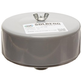 Solberg FS-15-100™ Inlet Compressor Air Filter Silencer, 1" MPT Outlet, 4" Height, 6" Diameter, 35 SCFM, Made in the USA