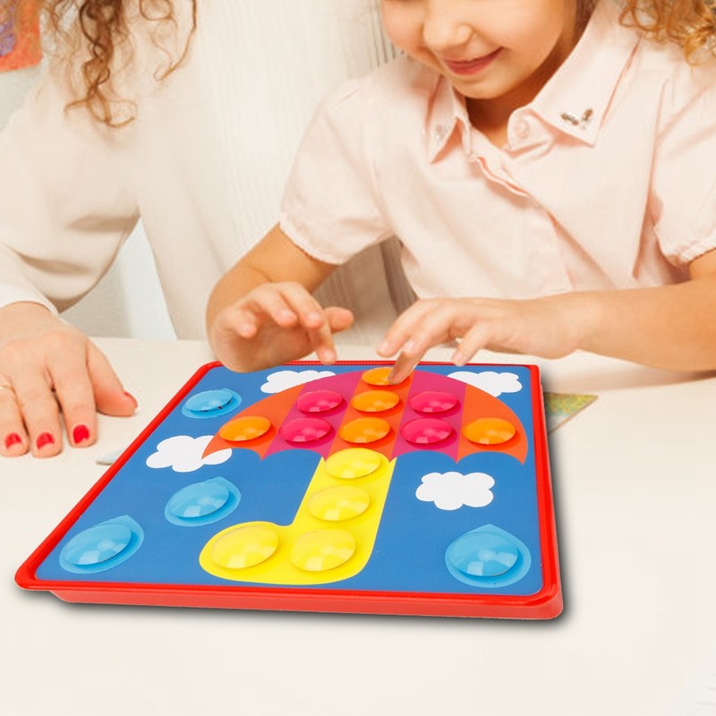 Preschool Children Mushroom Button Nail Intelligent Learning Funny Toy Gift