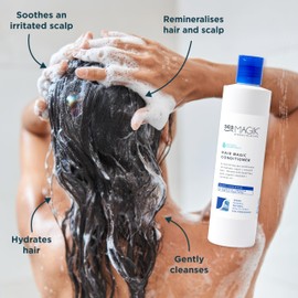 Sea Magik - Salicylic Acid Shampoo and Refreshing Vegan Body Wash, with Hydrating Dead Sea Salt and Strengthening Seaweed, Soothes and Nourishes, Vegan, Cruelty Free (2 x 300ml)