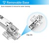HanOrson 165° Cabinet Hinges, 2 Pairs Full Overlay Frameless Cabinet