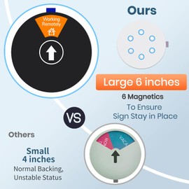 Private Office Door Sign - 6 Options, Do Not Disturb & Please Knock, Grey Icon