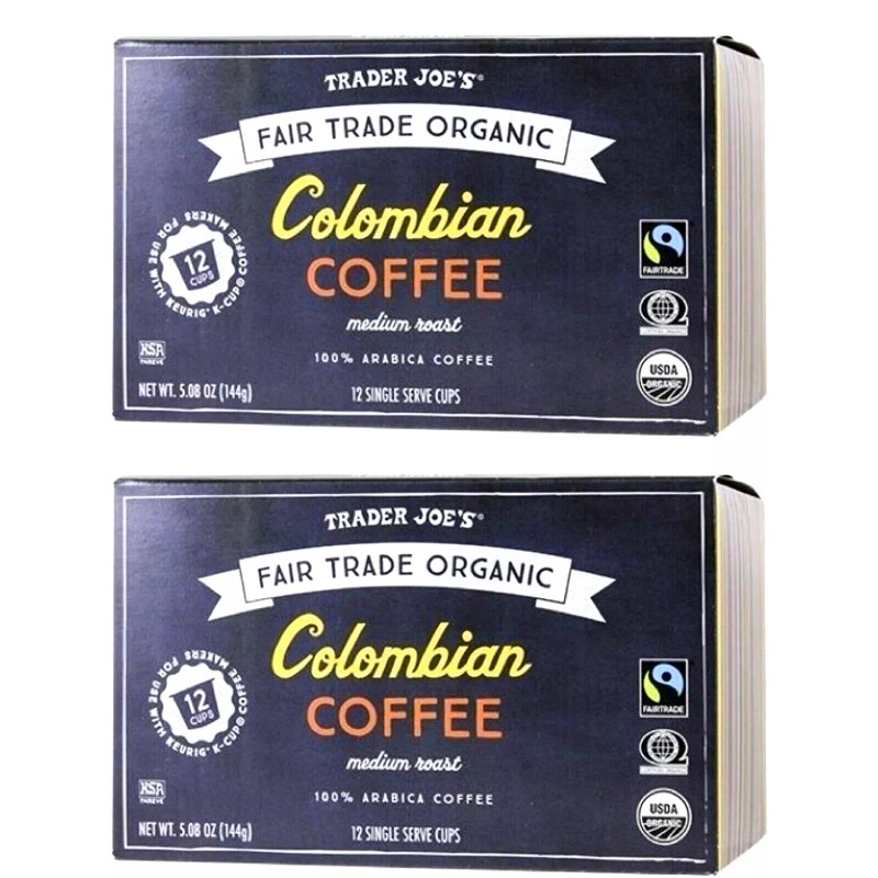 Trader Joe's 2 Packs Trader Joe's Organic Colombian Coffee Fair