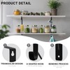 8 Pack Heavy Duty Closet Rod Brackets with Rod Holder