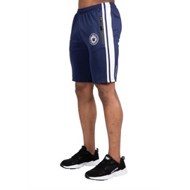 Gorilla Wear - Stratford Track Shorts - Blue - Bodybuilding Sports Everyday Leisure with Logo Print Lightweight and Comfortable for Optimal Movement Made of Polyester and Spandex