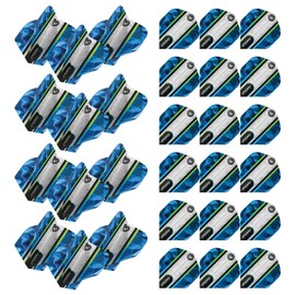 WINMAU Prism Alpha Extra Thick Dart Flights - 10 sets per pack (30 dart flights in total) (Poseidon)