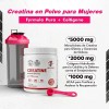Creatina Monohidratada Mujer 5000mg Pre Entreno Bcaa