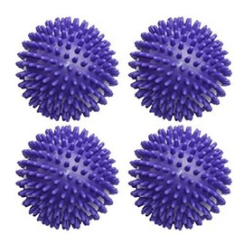 EnjoyFit Hedgehog ball Fitness Massage ball Nub ball 9cm 4 Set - purple